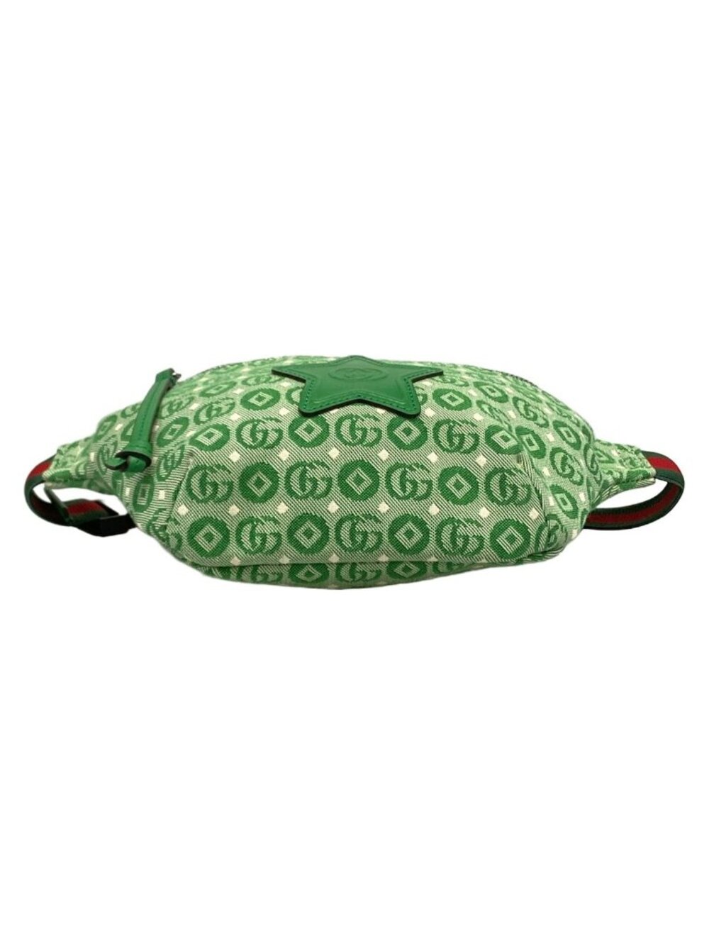 Gucci Waist Pouch Interlocking Children's Green White Leather - Picture 5 of 15